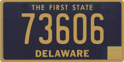 DE license plate 73606