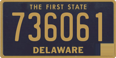 DE license plate 736061