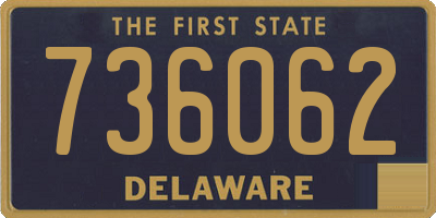 DE license plate 736062