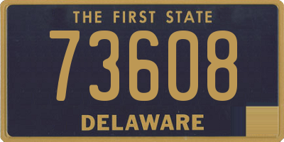 DE license plate 73608