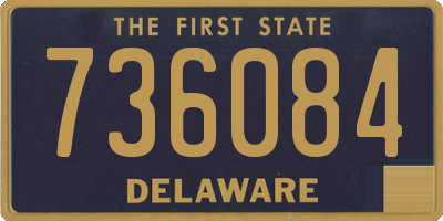 DE license plate 736084