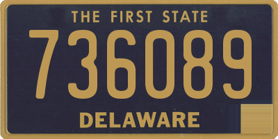 DE license plate 736089