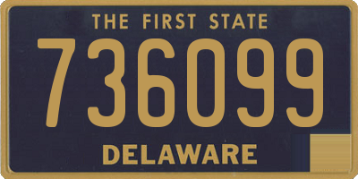DE license plate 736099