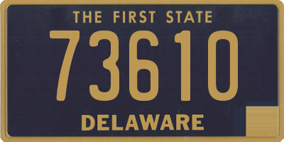 DE license plate 73610