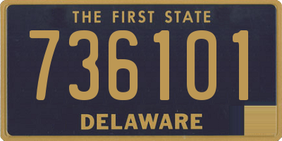DE license plate 736101