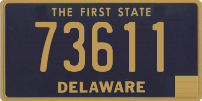 DE license plate 73611