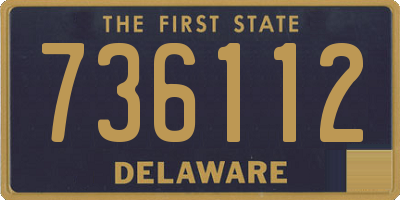 DE license plate 736112