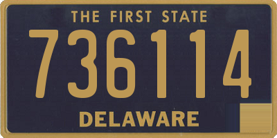 DE license plate 736114