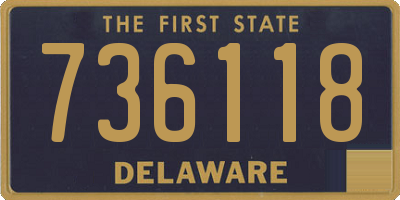 DE license plate 736118