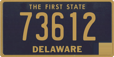 DE license plate 73612