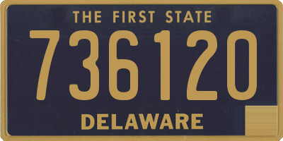 DE license plate 736120