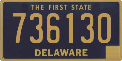 DE license plate 736130