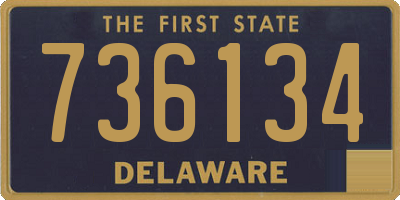 DE license plate 736134