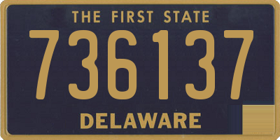 DE license plate 736137