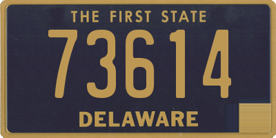 DE license plate 73614