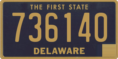 DE license plate 736140