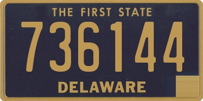 DE license plate 736144