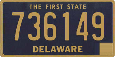DE license plate 736149