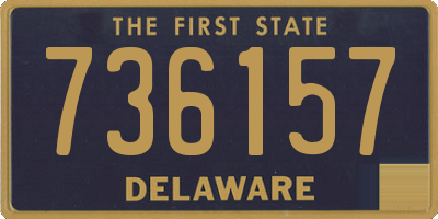 DE license plate 736157