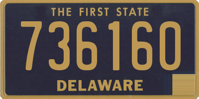 DE license plate 736160