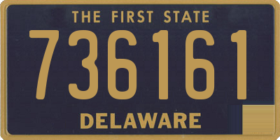 DE license plate 736161