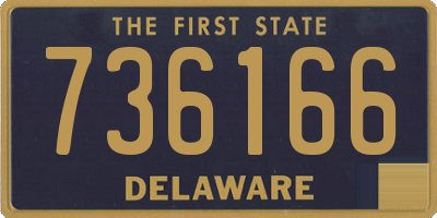 DE license plate 736166