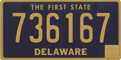 DE license plate 736167