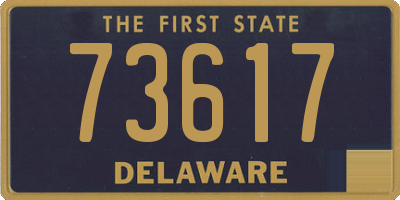 DE license plate 73617