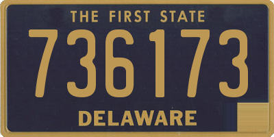 DE license plate 736173