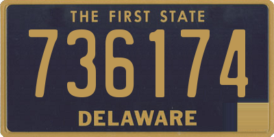 DE license plate 736174