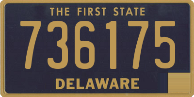 DE license plate 736175