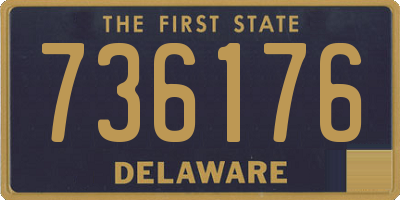 DE license plate 736176