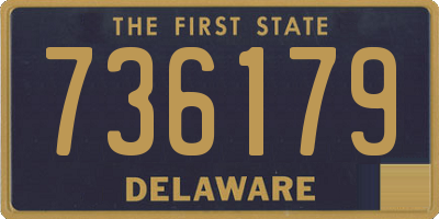 DE license plate 736179