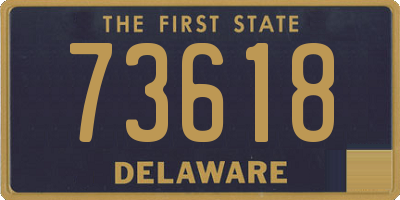DE license plate 73618