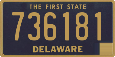 DE license plate 736181