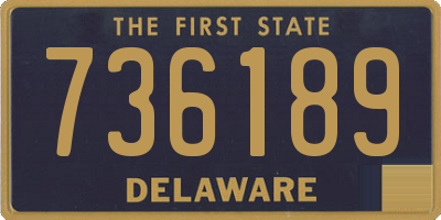 DE license plate 736189
