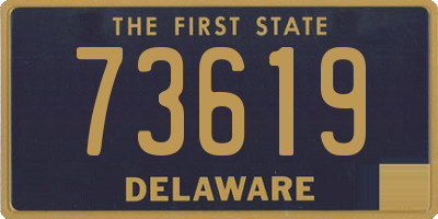 DE license plate 73619
