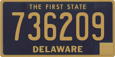 DE license plate 736209