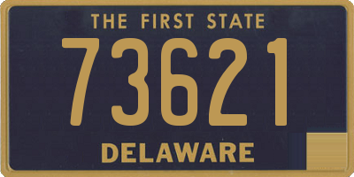 DE license plate 73621