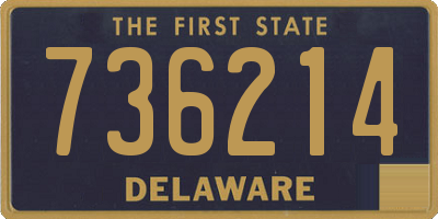 DE license plate 736214