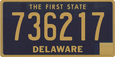 DE license plate 736217