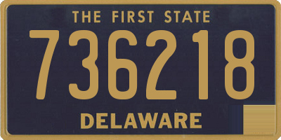 DE license plate 736218