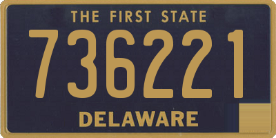 DE license plate 736221