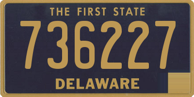 DE license plate 736227