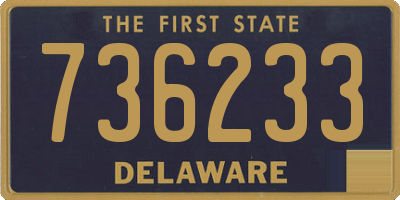 DE license plate 736233