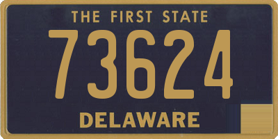 DE license plate 73624
