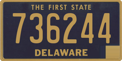 DE license plate 736244