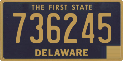 DE license plate 736245