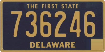 DE license plate 736246