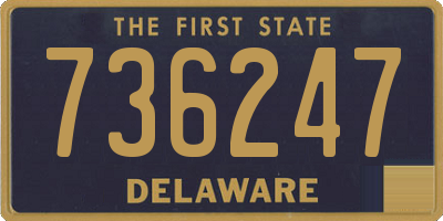 DE license plate 736247